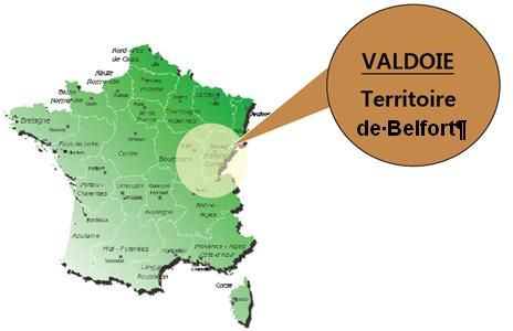Localisation CFPPA de Valdoie